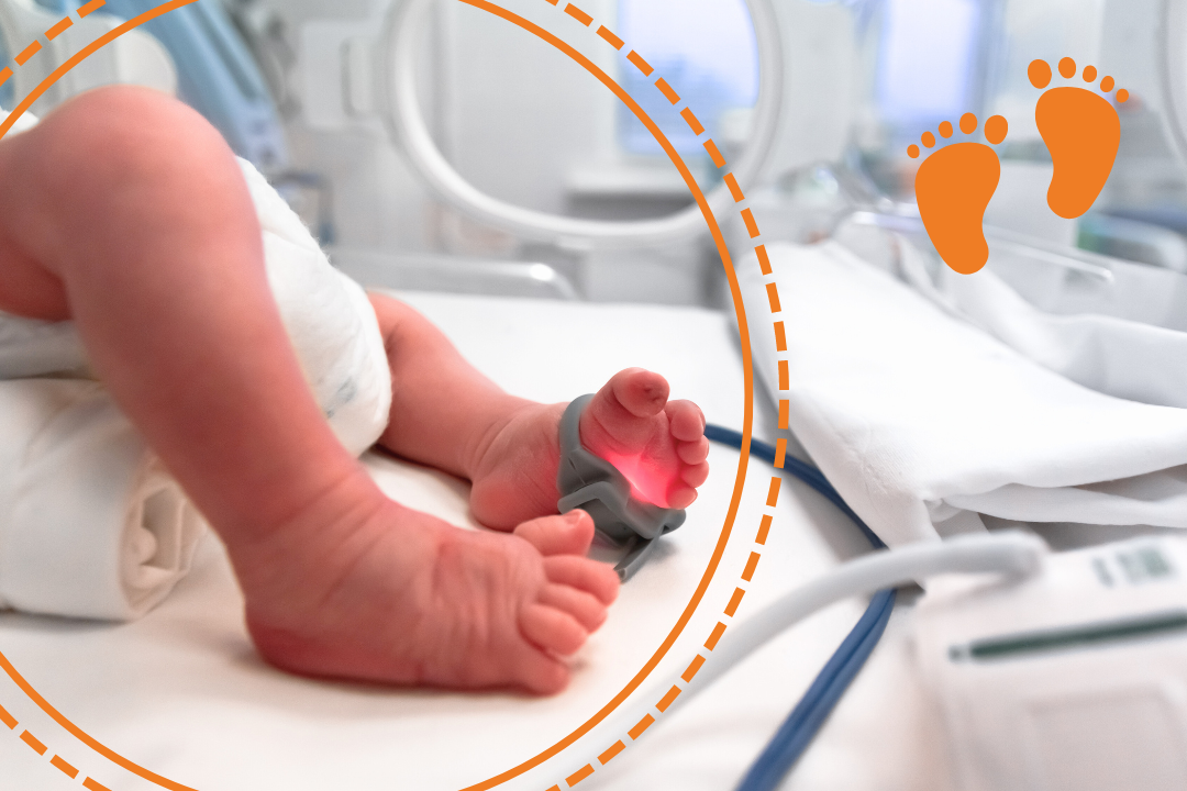 Imagem de um recém-nascido, para simbolizar a Triagem Neonatal.